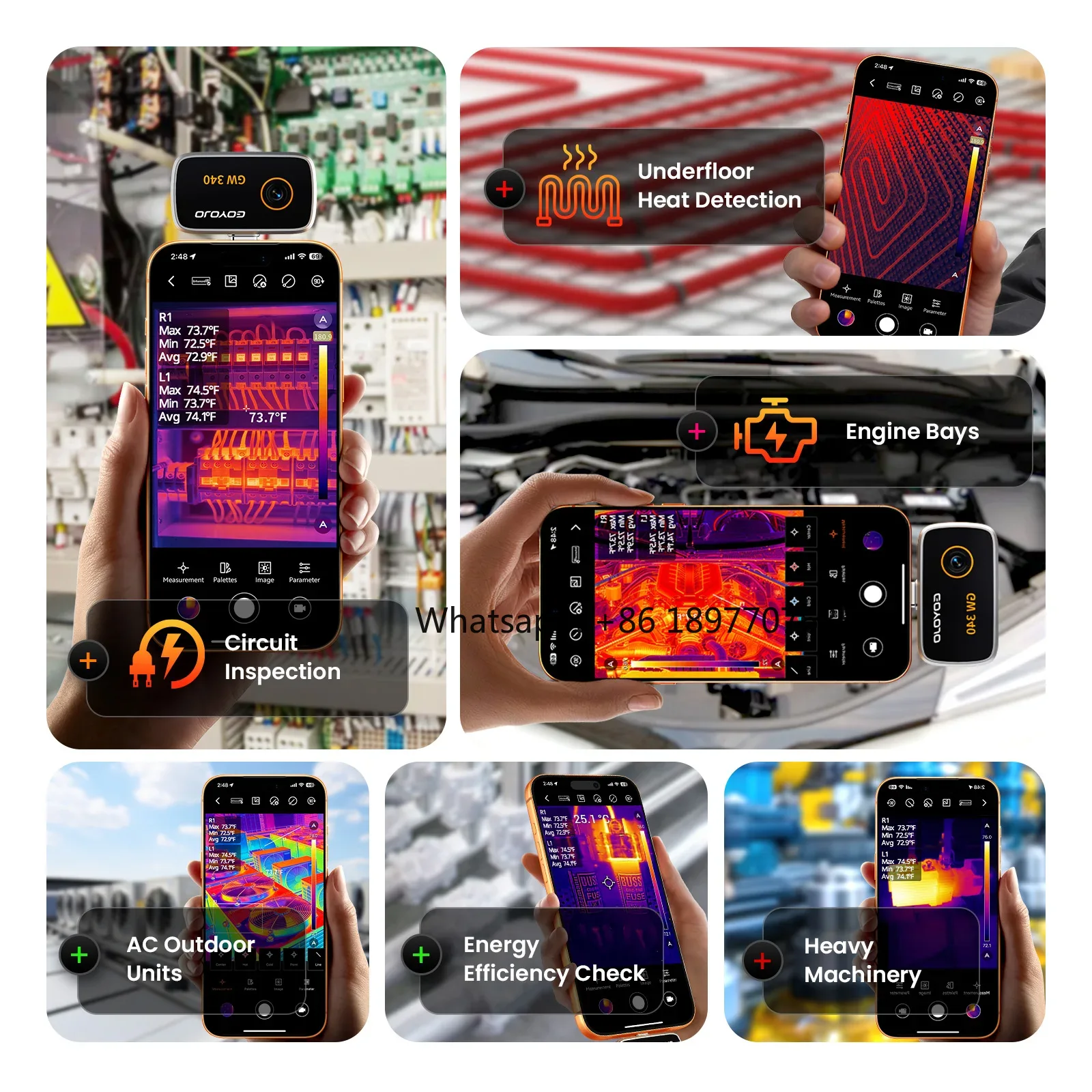 Thermal Camera For Iphone 15/1 - Thermal Imaging Camera 256X192 recension och pris