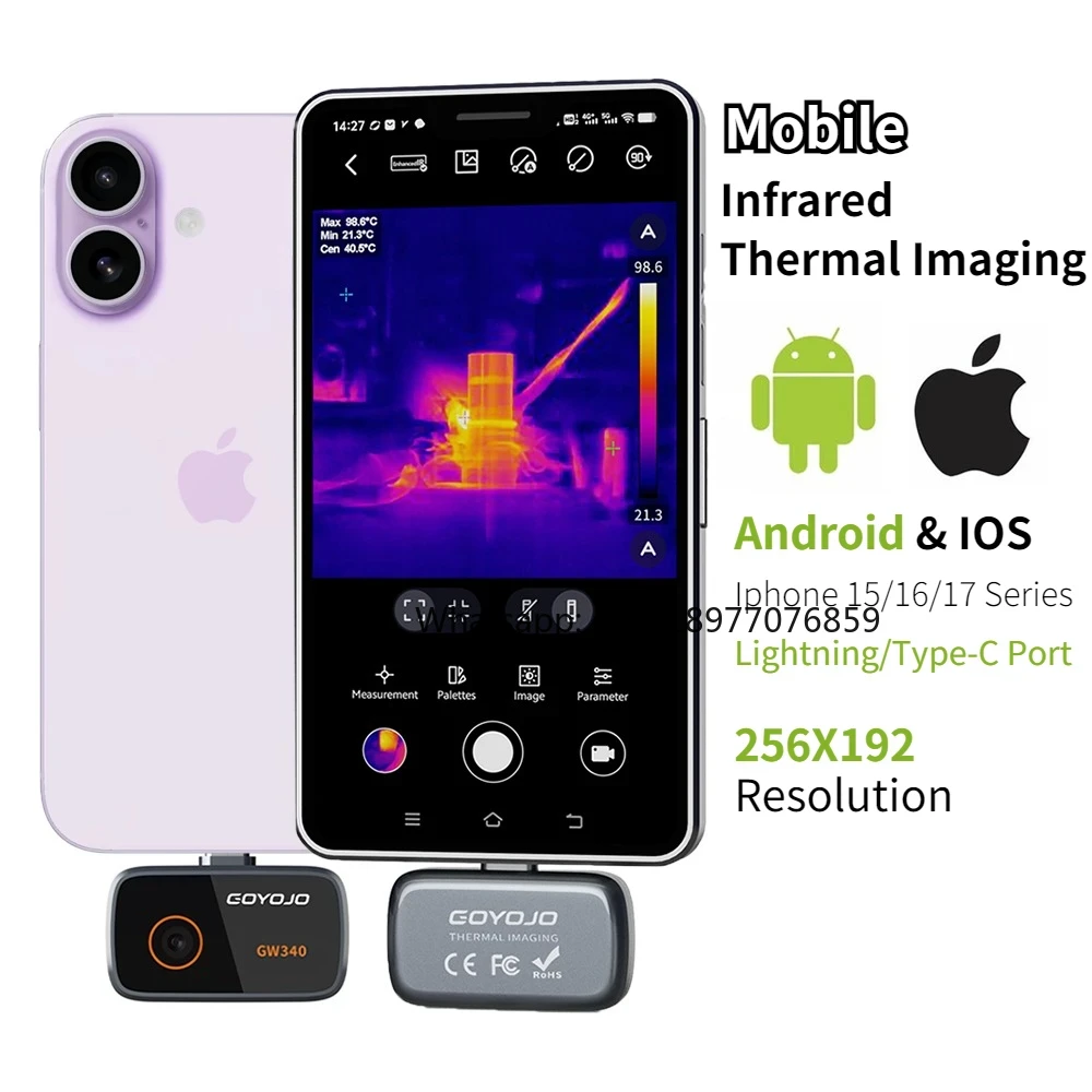 Thermal Camera For Iphone 15/1 - Thermal Imaging Camera 256X192 recension och pris