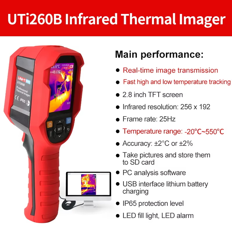 UNI-T Infrared Thermal Camera  - Thermal Imaging Camera 256X192 recension och pris